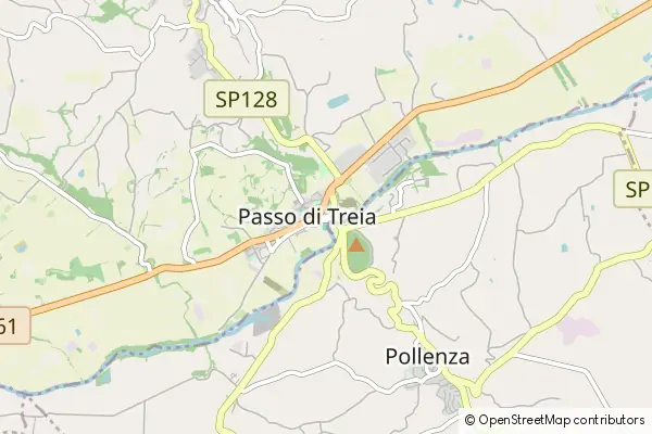 Karte Passo di Treia