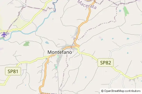 Karte Montefano