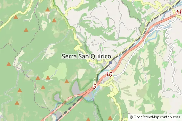 Karte Serra San Quirico