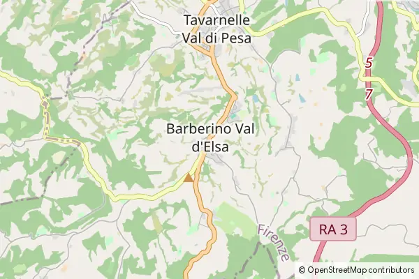 Karte Barberino Val d'Elsa
