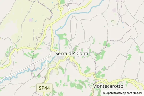 Karte Serra de' Conti