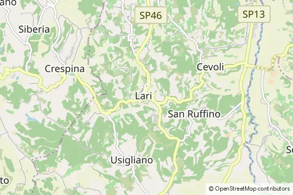 Karte Casciana Terme Lari