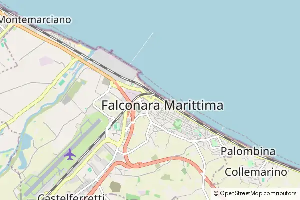 Karte Falconara Marittima