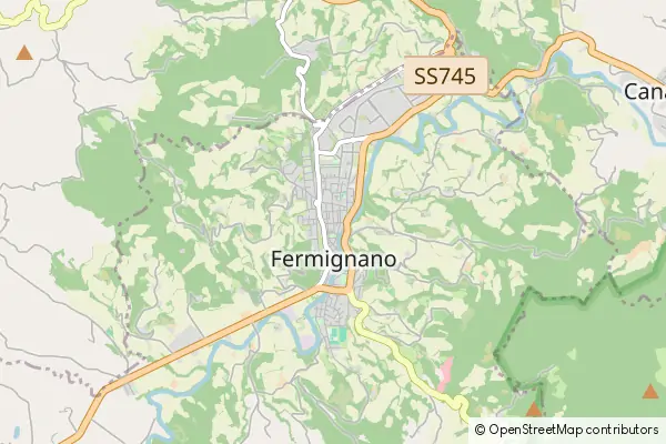 Karte Fermignano