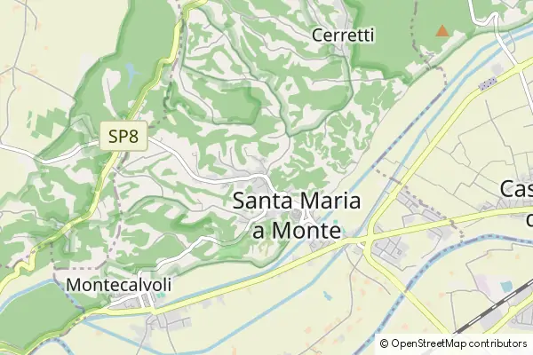 Karte Santa Maria a Monte
