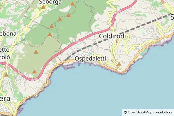 Karte Ospedaletti