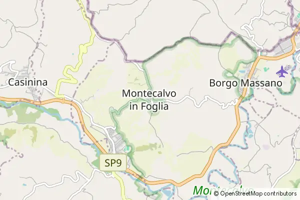 Karte Montecalvo in Foglia