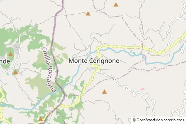 Karte Monte Cerignone