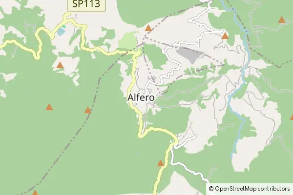 Karte Alfero