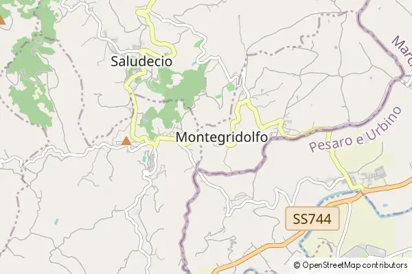 Karte Montegridolfo