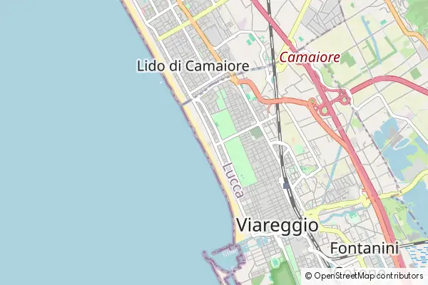 Karte Viareggio