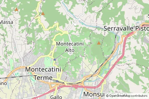 Karte Montecatini Alto