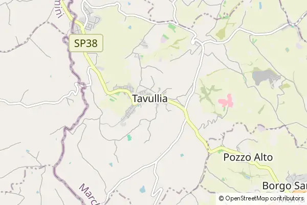 Karte Tavullia