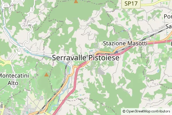 Karte Serravalle Pistoiese