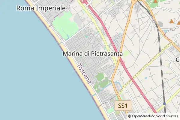 Karte Marina di Pietrasanta