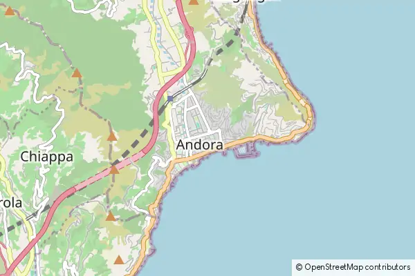 Karte Andora