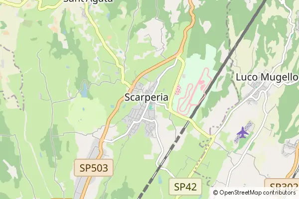 Karte Scarperia e San Piero