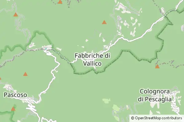 Karte Fabbriche di Vergemoli