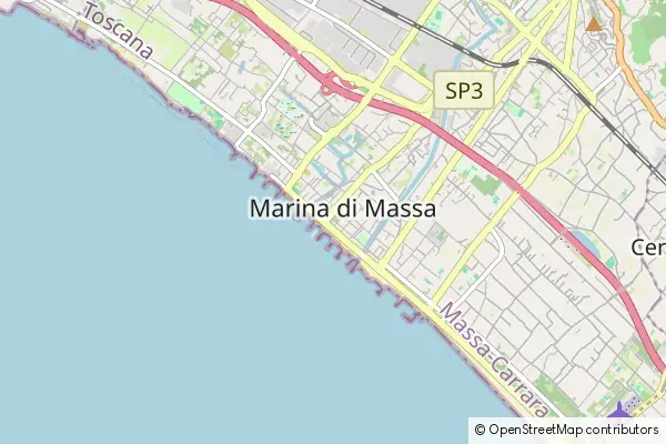 Karte Marina di Massa