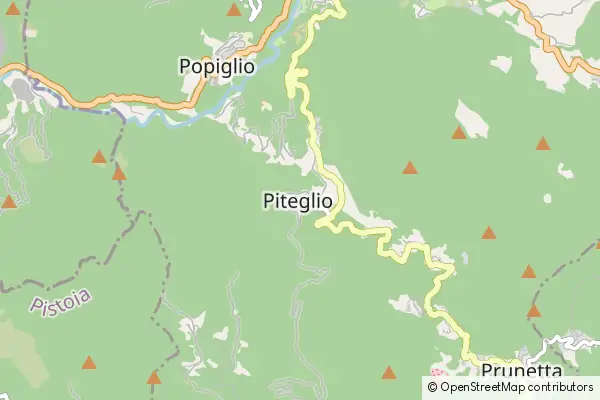 Karte Piteglio