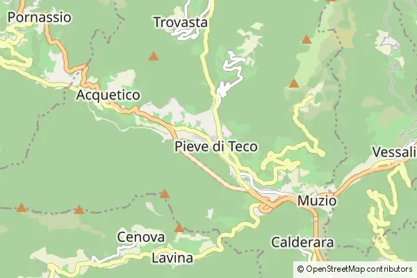 Karte Pieve di Teco