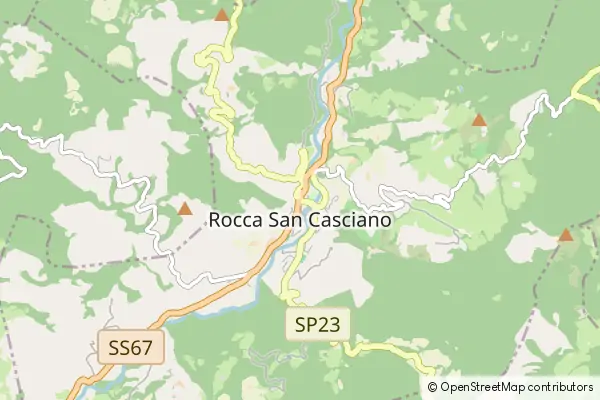 Karte Rocca San Casciano