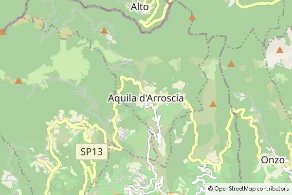 Karte Aquila di Arroscia