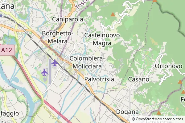 Karte Colombiera-Molicciara