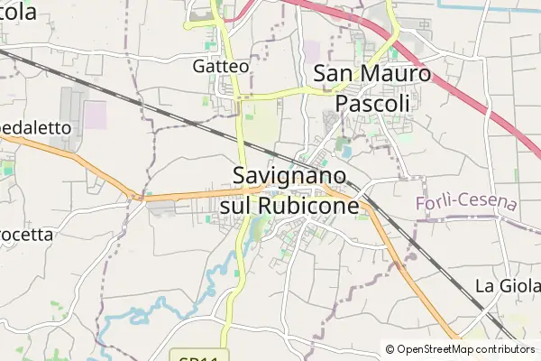 Karte Savignano sul Rubicone