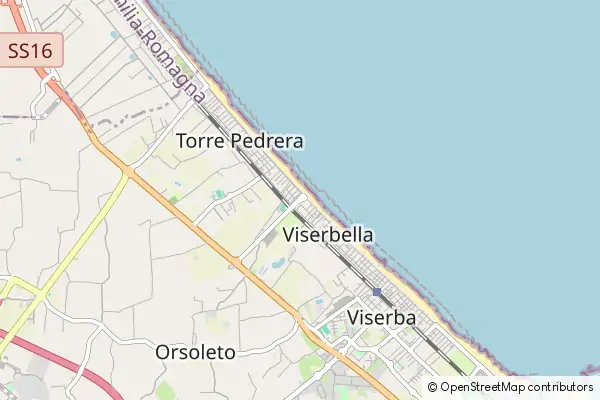 Karte Viserbella di Rimini