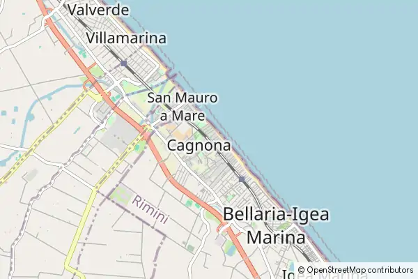 Karte Bellaria-Igea Marina