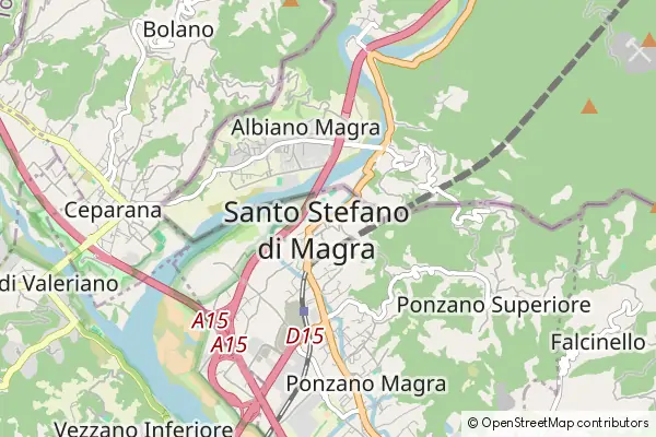 Karte Santo Stefano di Magra