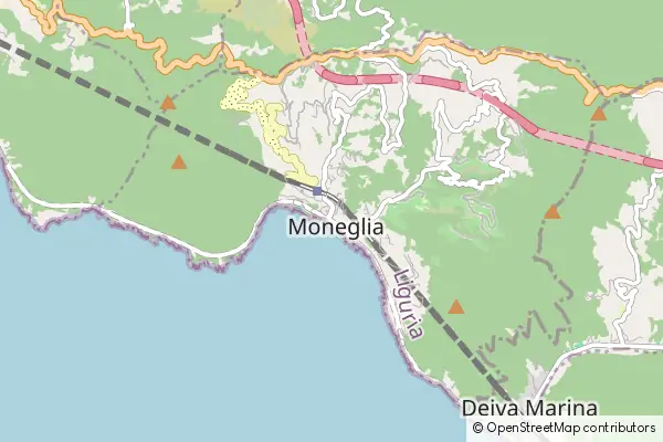 Karte Moneglia