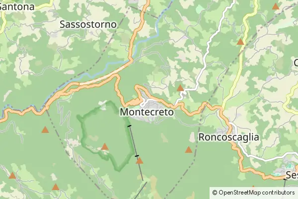 Karte Montecreto