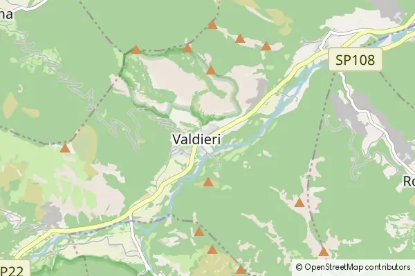 Karte Valdieri