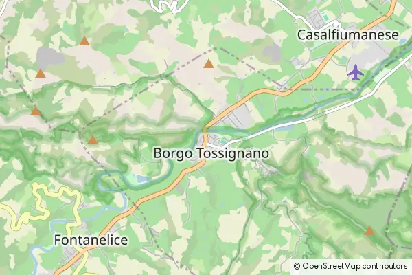 Karte Borgo Tossignano