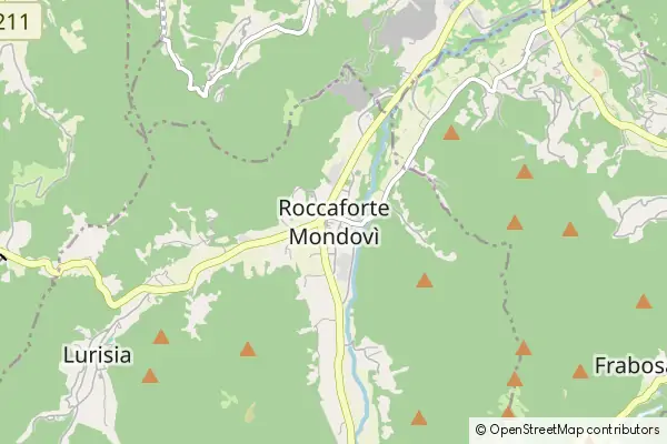 Karte Roccaforte Mondovì