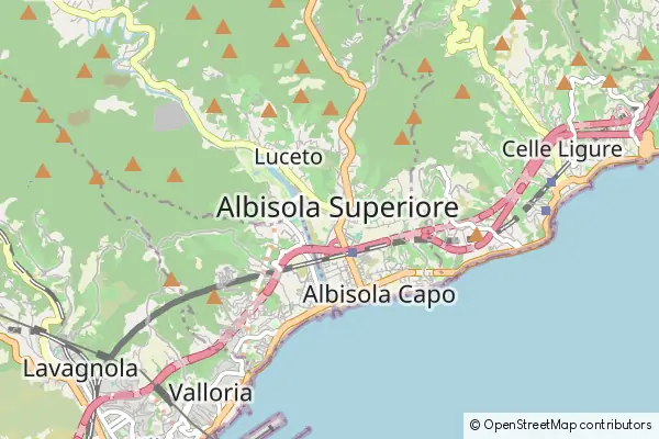 Karte Albisola Superiore