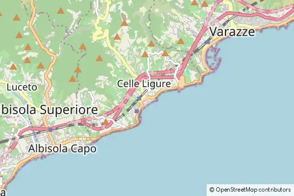 Karte Celle Ligure