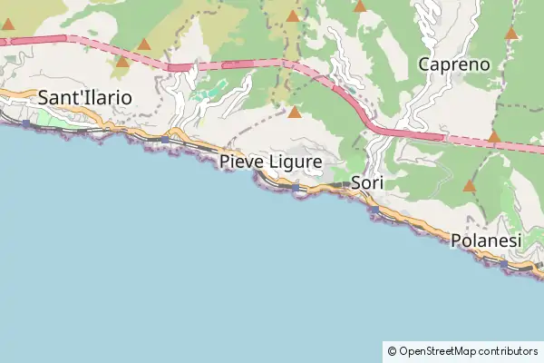 Karte Pieve Ligure