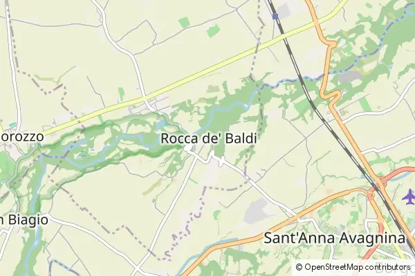 Karte Rocca de Baldi