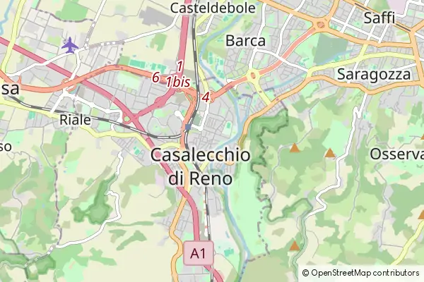 Karte Casalecchio di Reno