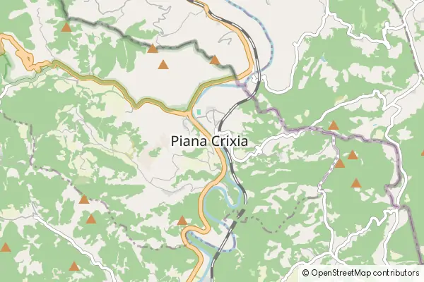 Karte Piana Crixia