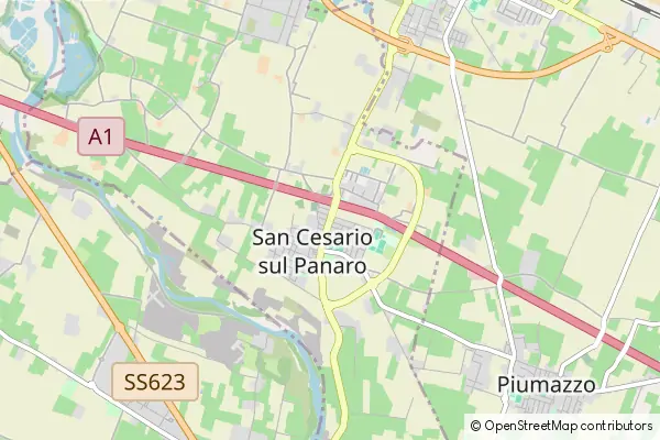 Karte San Cesario sul Panaro