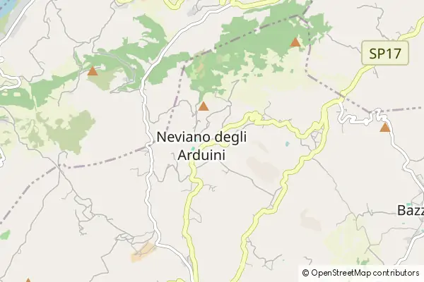 Karte Neviano degli Arduini