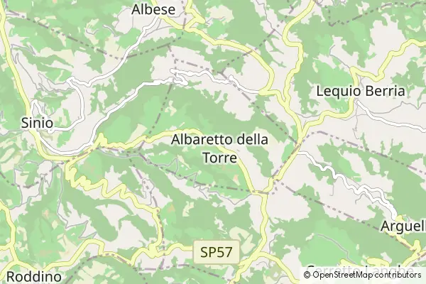 Karte Albaretto della Torre