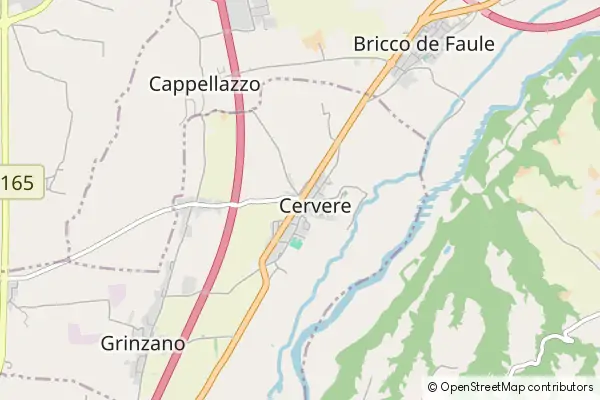 Karte Cervere