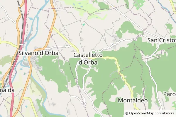 Karte Castelletto d'Orba