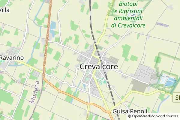 Karte Crevalcore