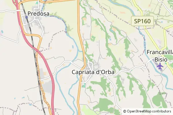 Karte Capriata d'Orba